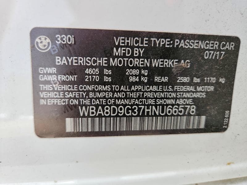 2017 BMW 330 XI 12