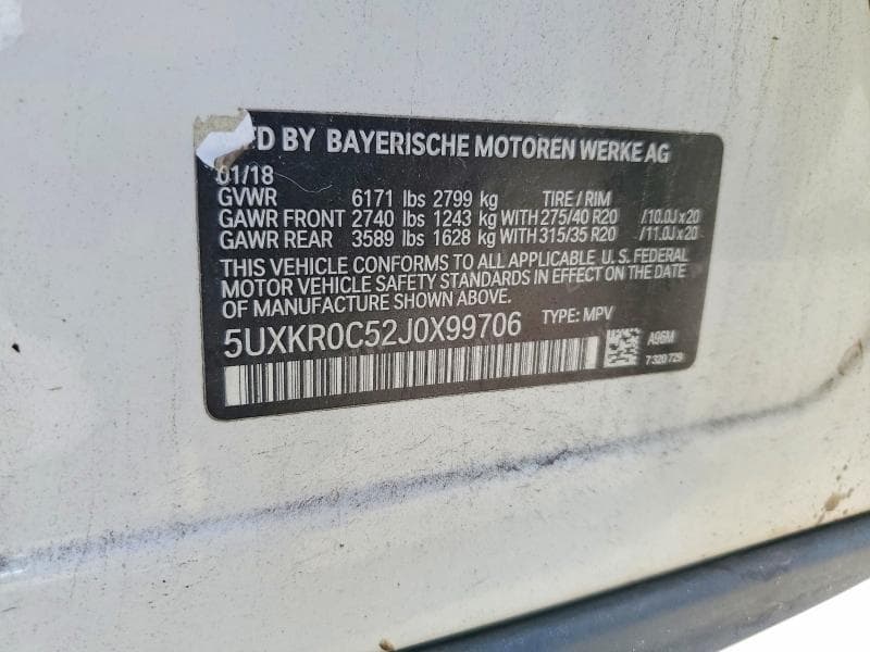 2018 BMW X5 XDRIVE35I 13