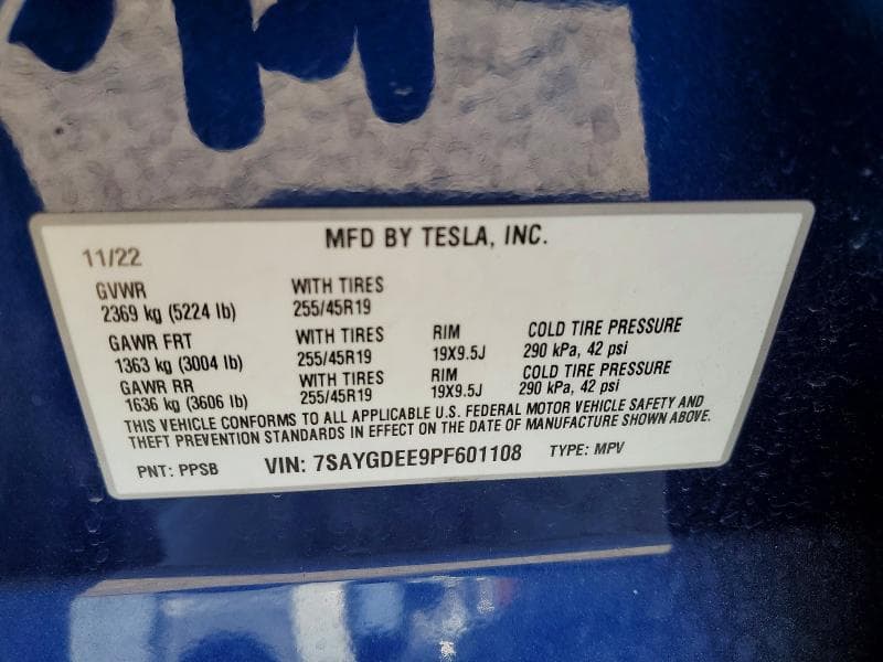 2023 TESLA MODEL Y 12