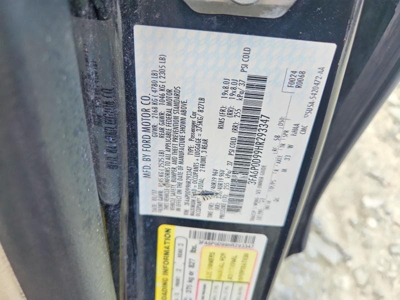 2017 FORD FUSION TITANIUM 13