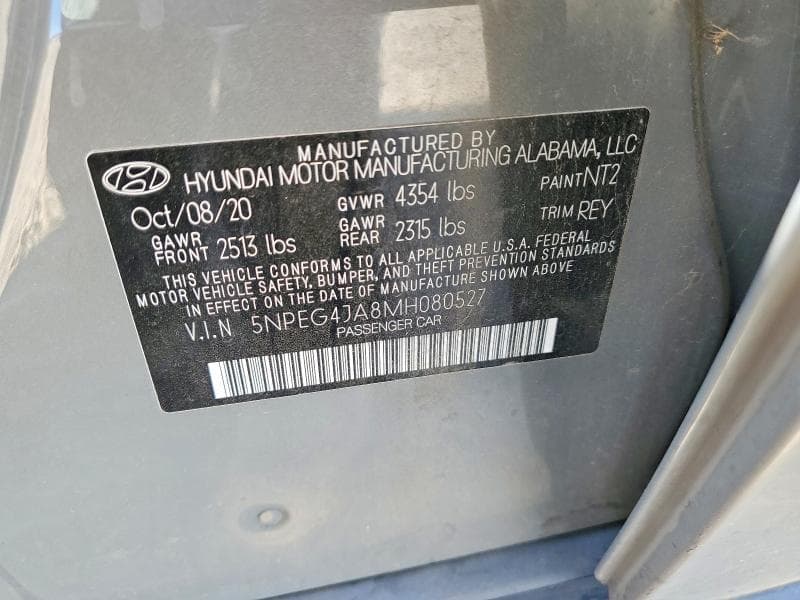 2021 HYUNDAI SONATA SE 12