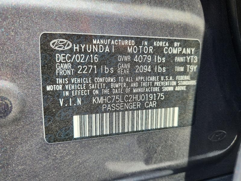 2017 HYUNDAI IONIQ SEL 13