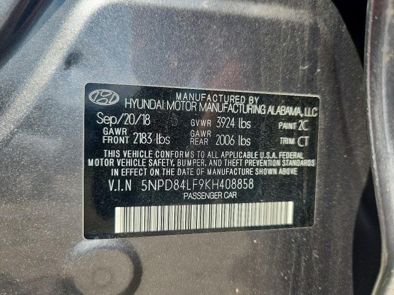 2019 HYUNDAI ELANTRA SEL 13