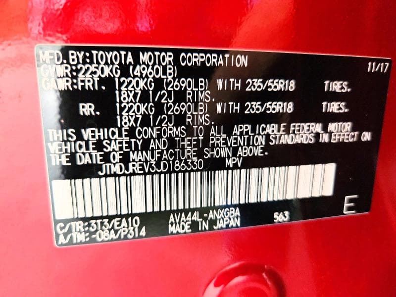 2018 TOYOTA RAV4 HV LIMITED 13