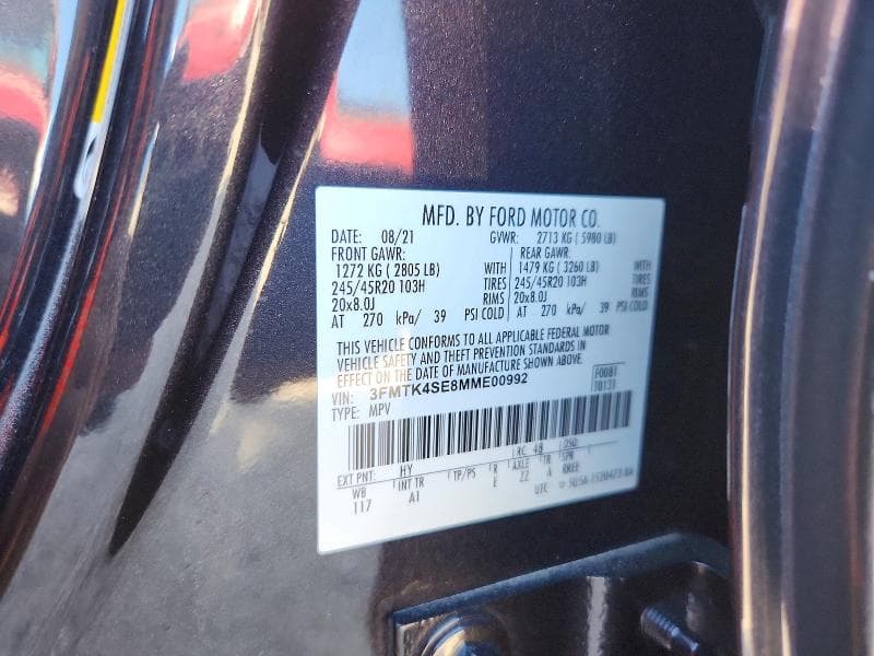 2021 FORD MUSTANG MACH-E GT 13