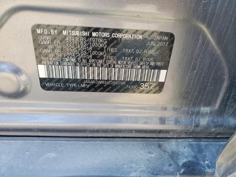 2017 MITSUBISHI OUTLANDER SPORT ES 14