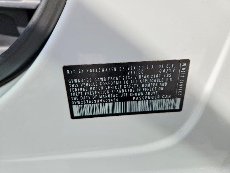 2017 VOLKSWAGEN JETTA S 12