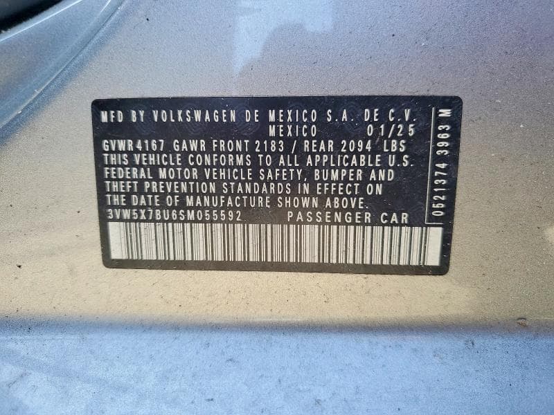 2025 VOLKSWAGEN JETTA S 12