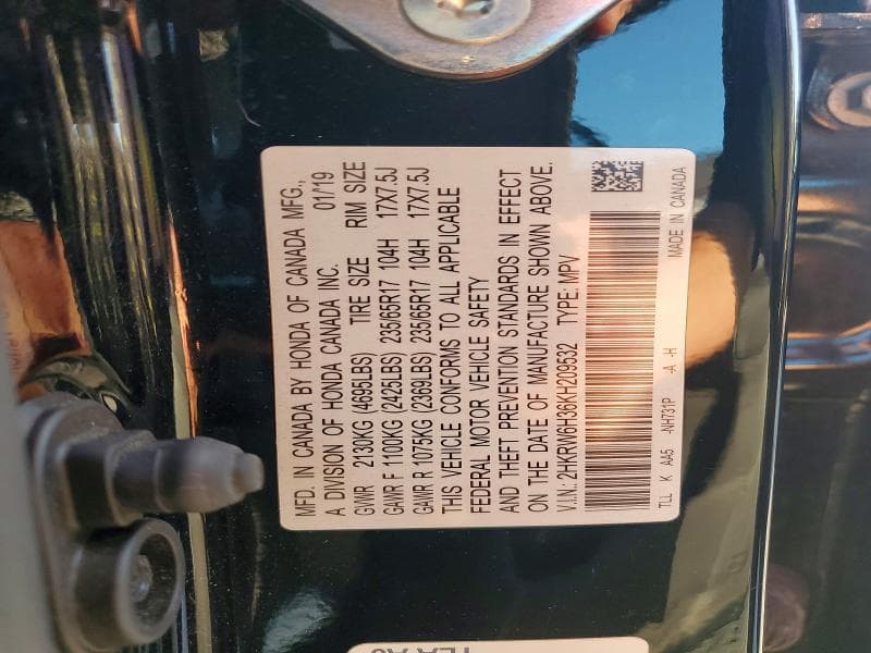 2019 HONDA CR-V LX 12