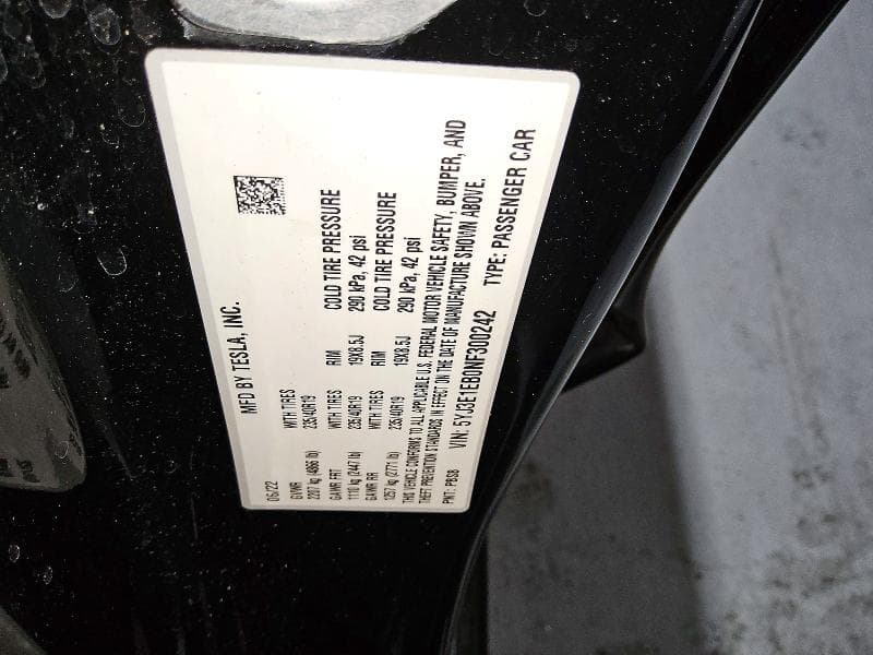 2022 TESLA MODEL 3 12