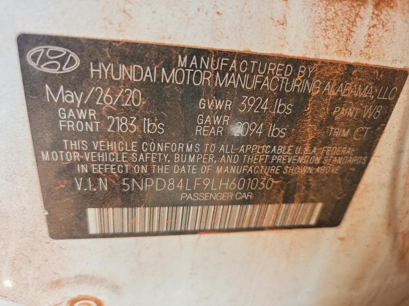 2020 HYUNDAI ELANTRA SEL 12