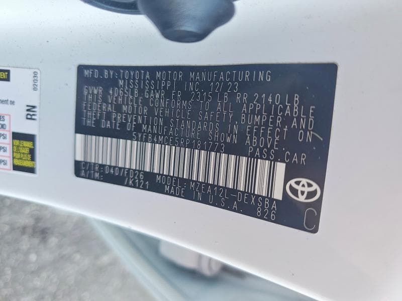 2024 TOYOTA COROLLA NIGHT SHADE 12