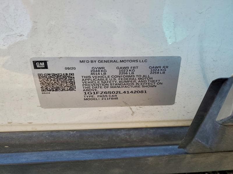 2020 CHEVROLET BOLT EV PREMIER 13