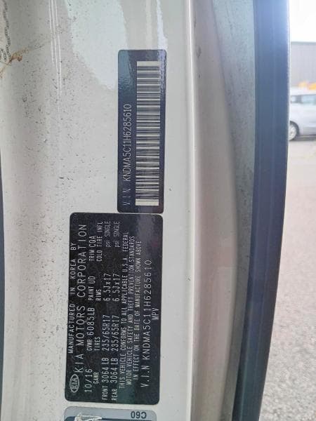 2017 KIA SEDONA L 10