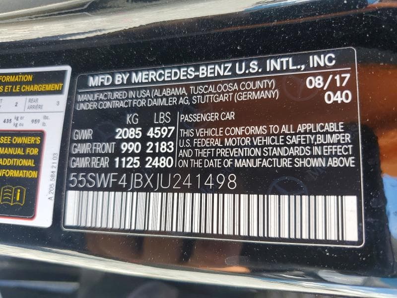 2018 MERCEDES-BENZ C 300 12