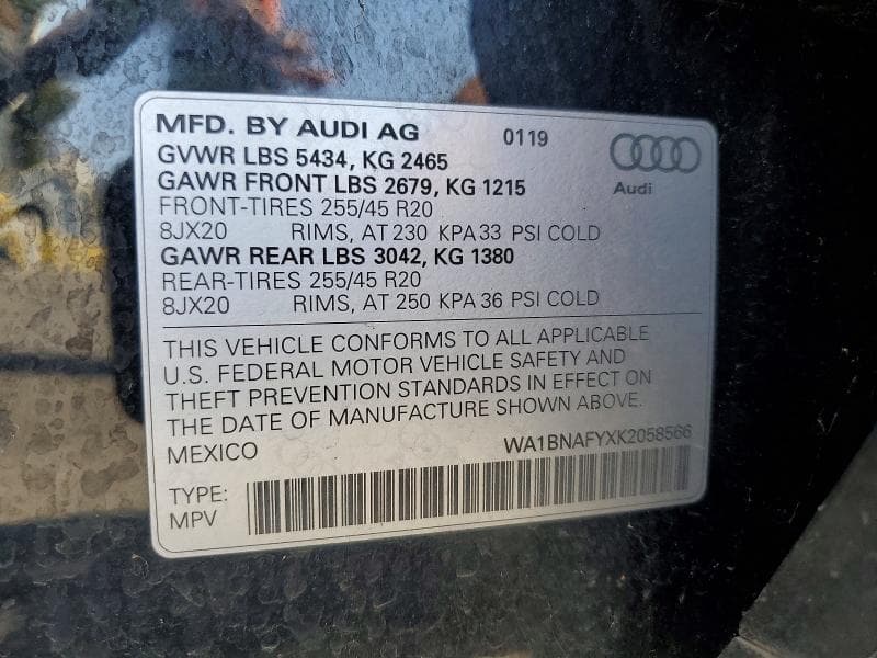 2019 AUDI Q5 PREMIUM PLUS 13
