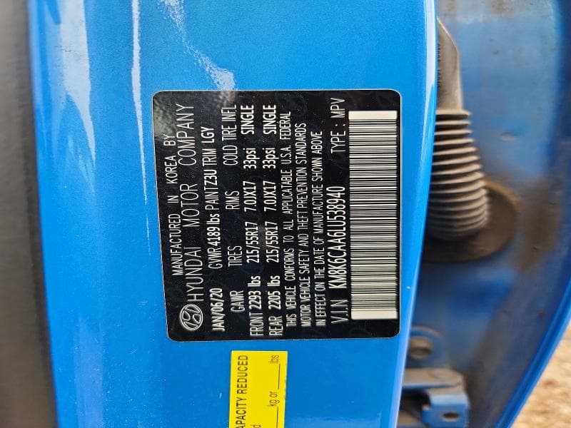 2020 HYUNDAI KONA SEL PLUS 13
