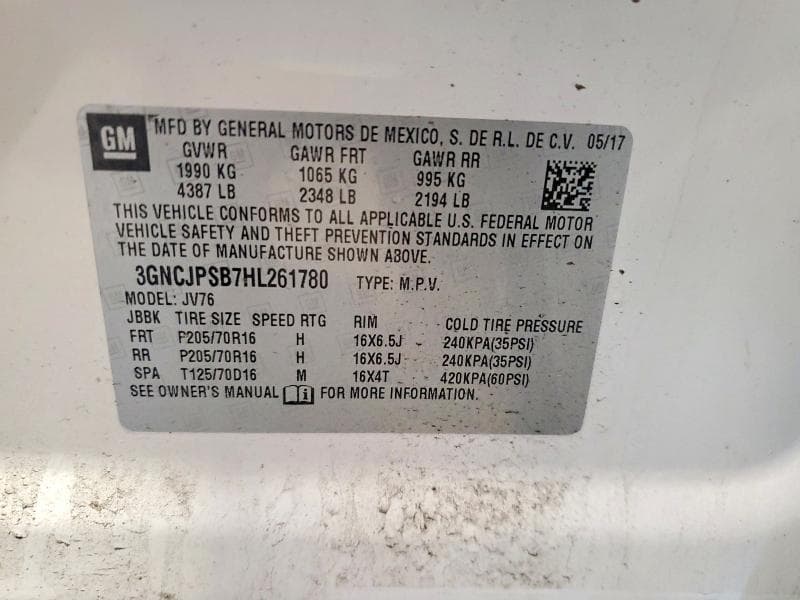 2017 CHEVROLET TRAX 1LT 13
