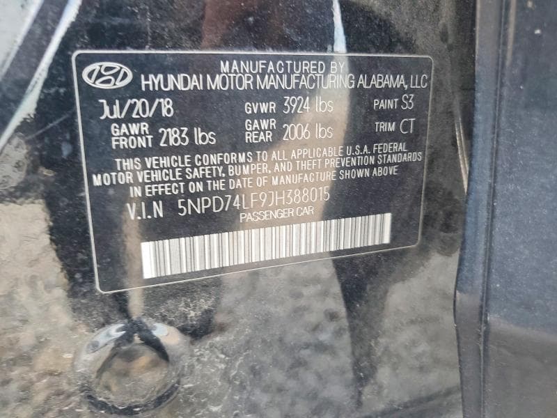 2018 HYUNDAI ELANTRA SE 12