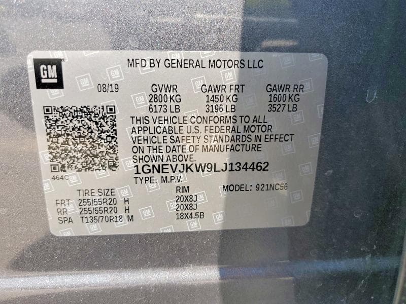 2020 CHEVROLET TRAVERSE RS 13