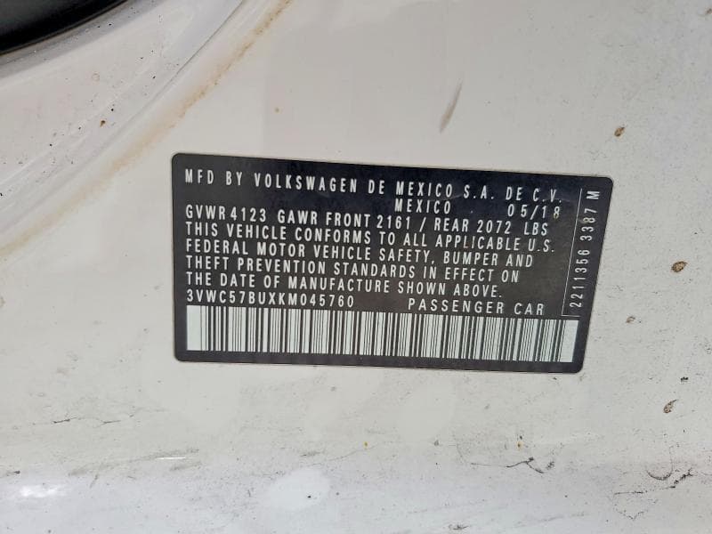2019 VOLKSWAGEN JETTA S 13