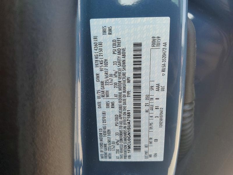 2025 FORD ESCAPE ACTIVE 14