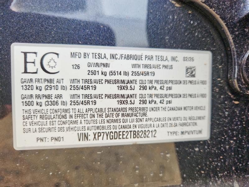 2026 TESLA MODEL Y 13
