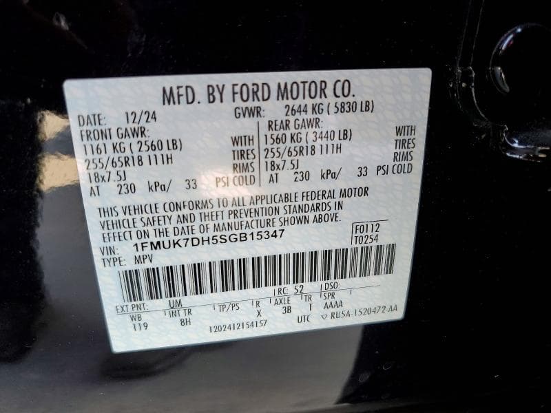 2025 FORD EXPLORER ACTIVE 14