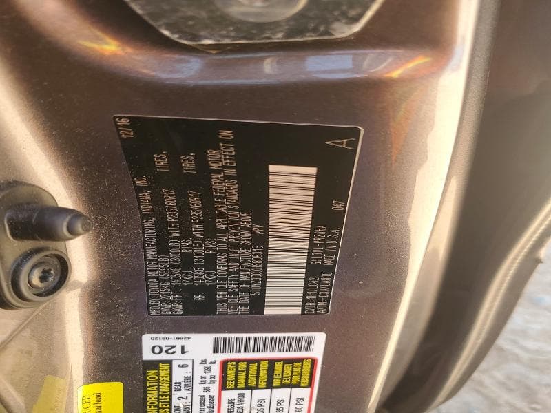 2017 TOYOTA SIENNA XLE 8-PASSENGER 13