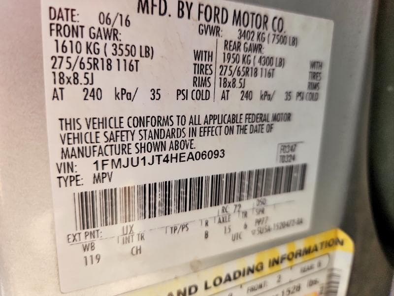 2017 FORD EXPEDITION XLT 13