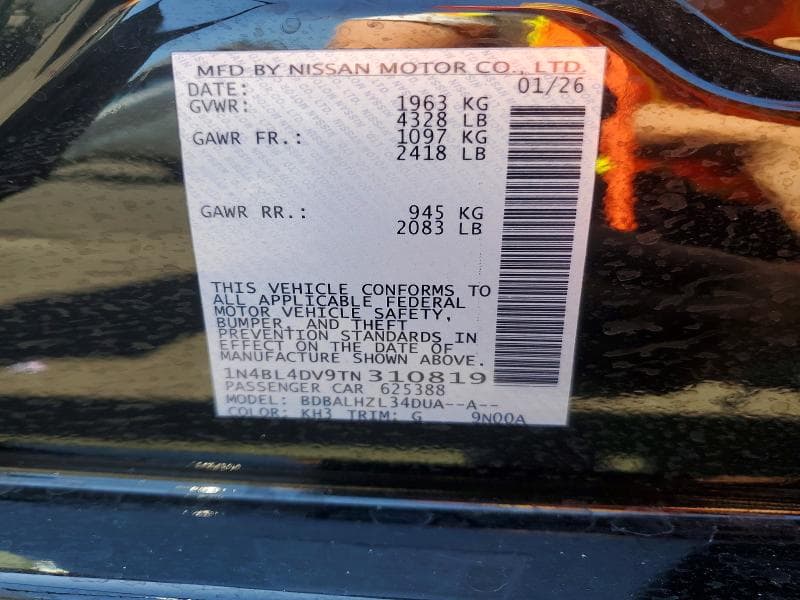 2026 NISSAN ALTIMA SV 12