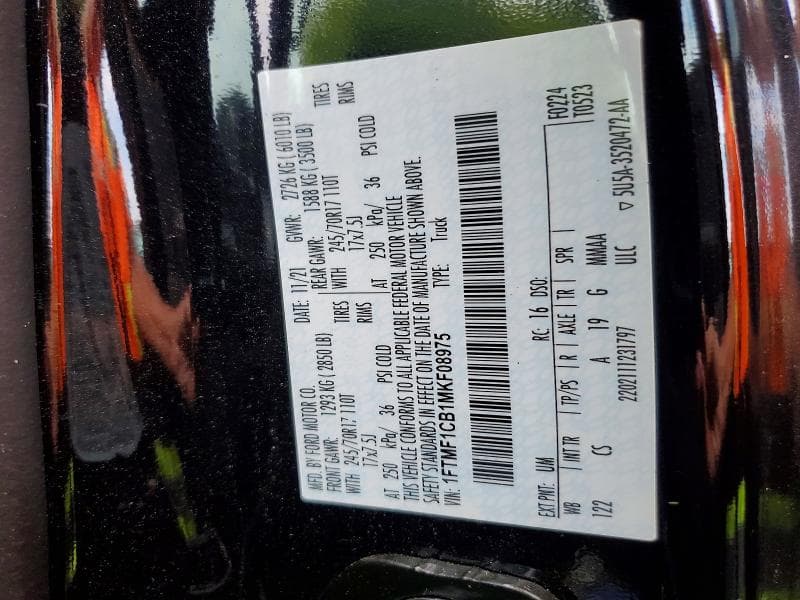 2021 FORD F150 12