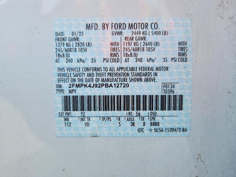 2023 FORD EDGE SEL 13