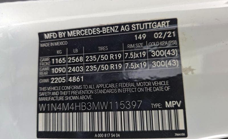 2021 MERCEDES-BENZ GLB 250 4MATIC 10