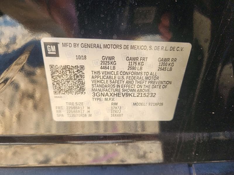 2019 CHEVROLET EQUINOX LS 12