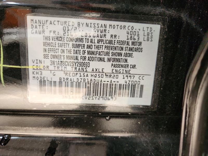2025 NISSAN SENTRA SV 12