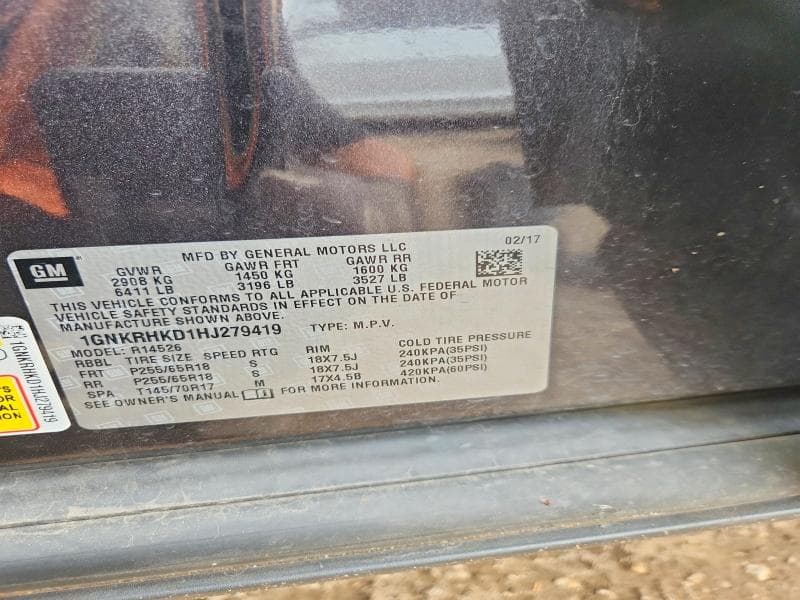2017 CHEVROLET TRAVERSE LT 12