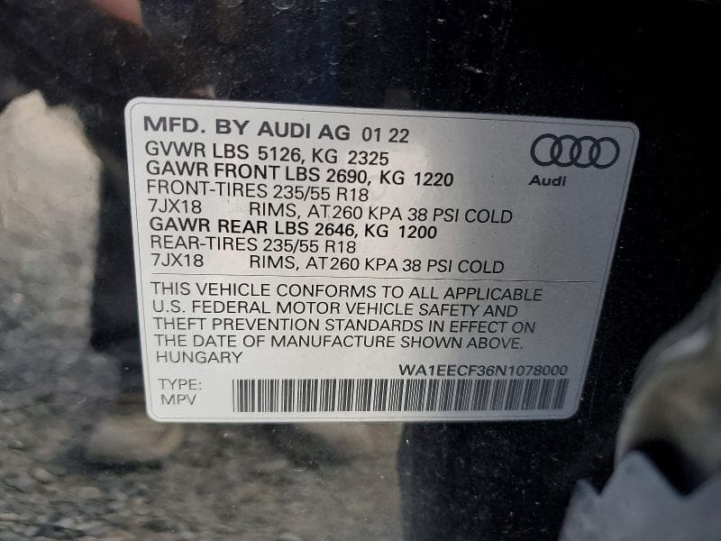 2022 AUDI Q3 PREMIUM PLUS S LINE 45 14