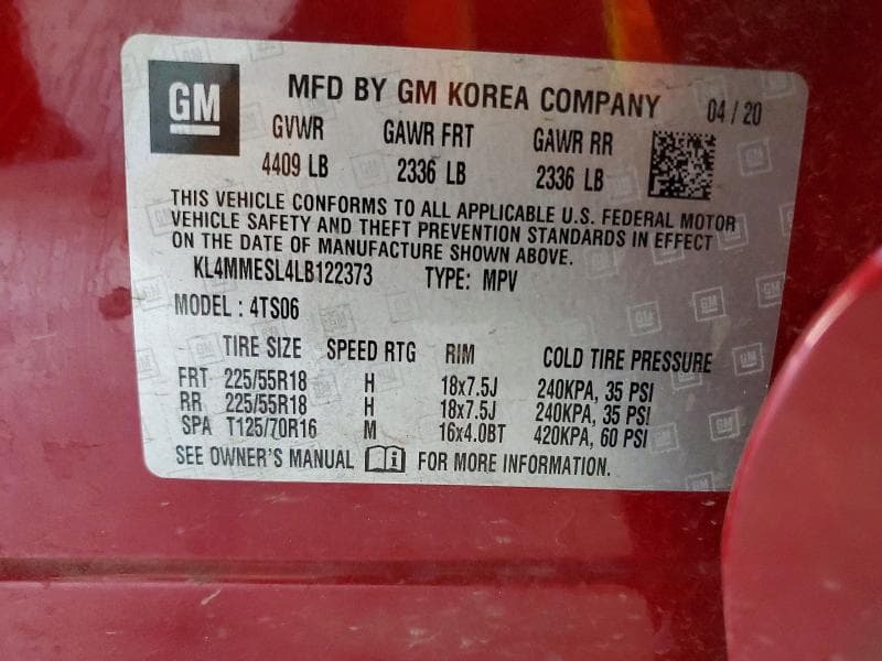 2020 BUICK ENCORE GX SELECT 13