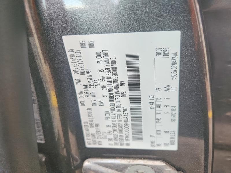 2017 FORD ESCAPE SE 13