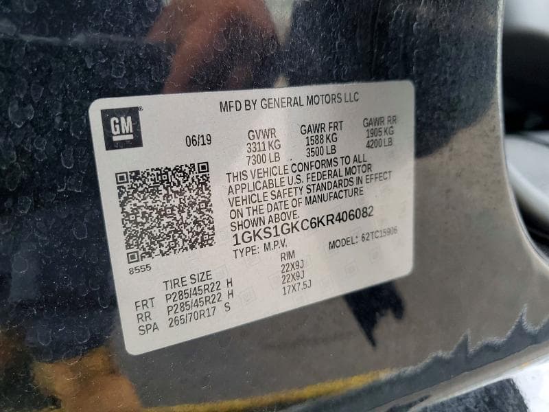 2019 GMC YUKON XL C1500 SLT 13