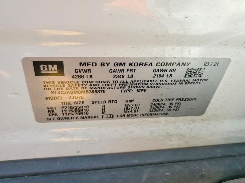 2021 BUICK ENCORE PREFERRED 12