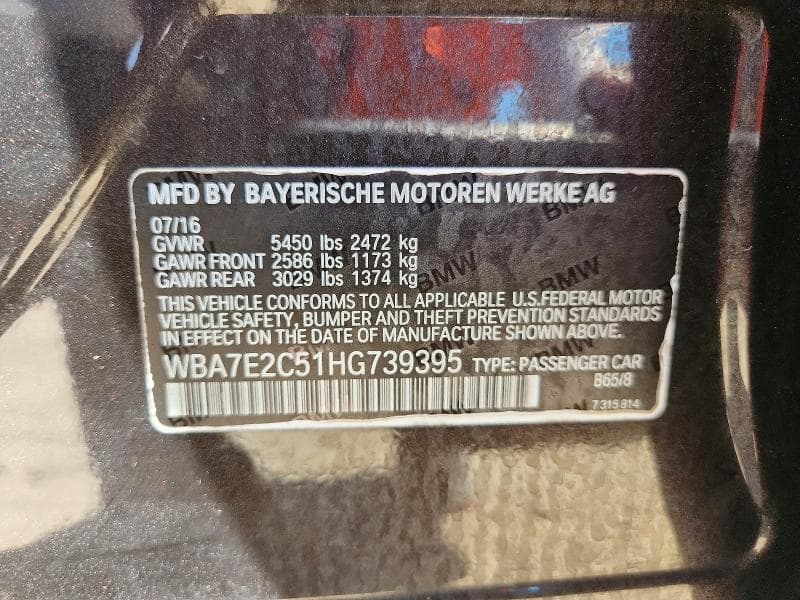 2017 BMW 740 I 12