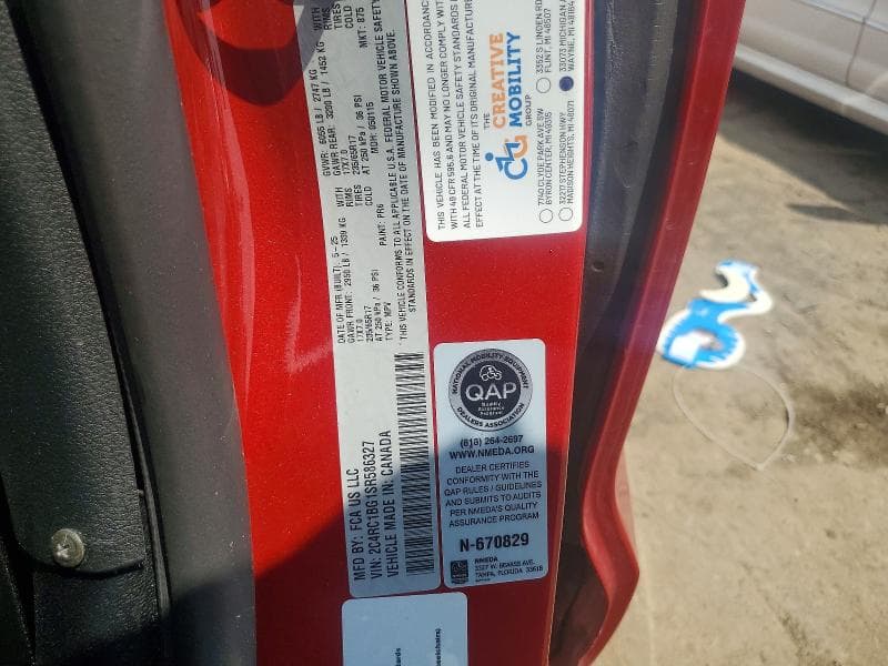 2025 CHRYSLER PACIFICA SELECT 13