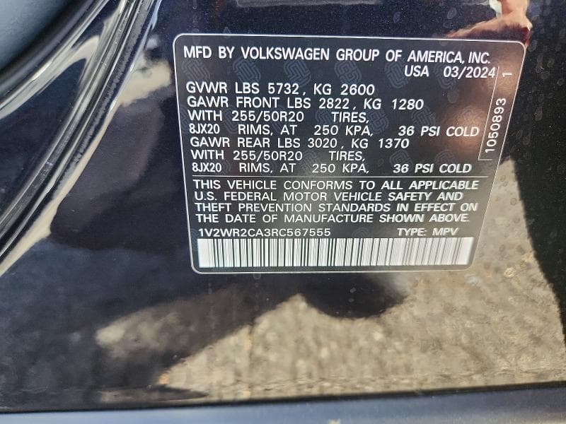 2024 VOLKSWAGEN ATLAS SE 12