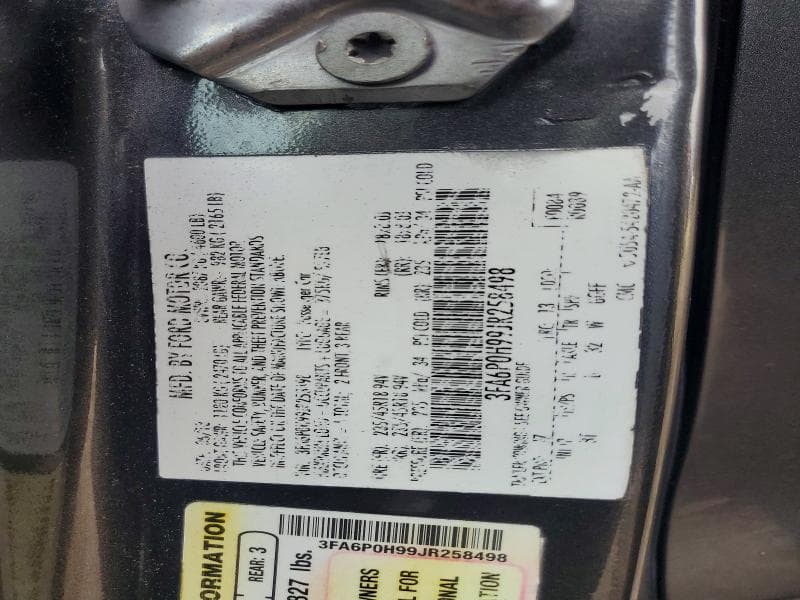 2018 FORD FUSION SE 12