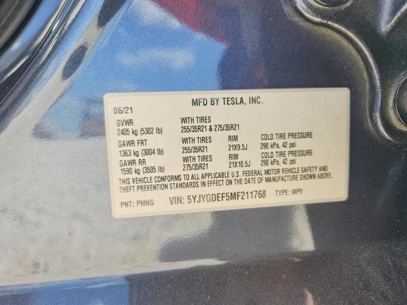 2021 TESLA MODEL Y 12