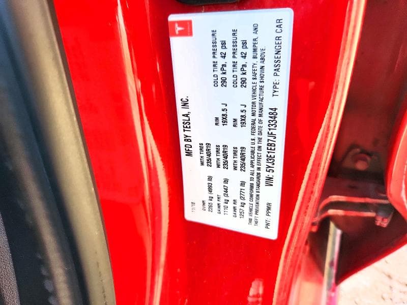 2018 TESLA MODEL 3 12