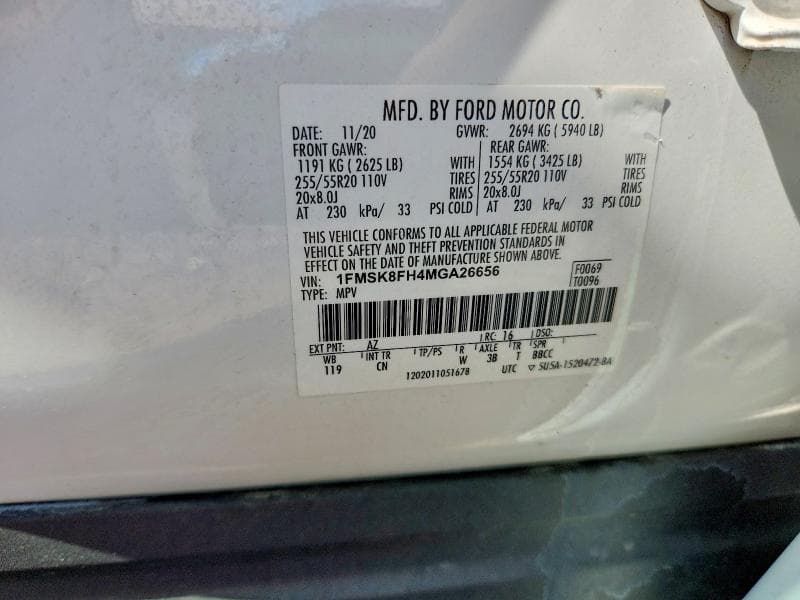 2021 FORD EXPLORER LIMITED 12