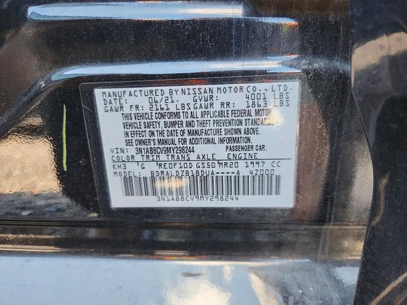 2021 NISSAN SENTRA SV 12